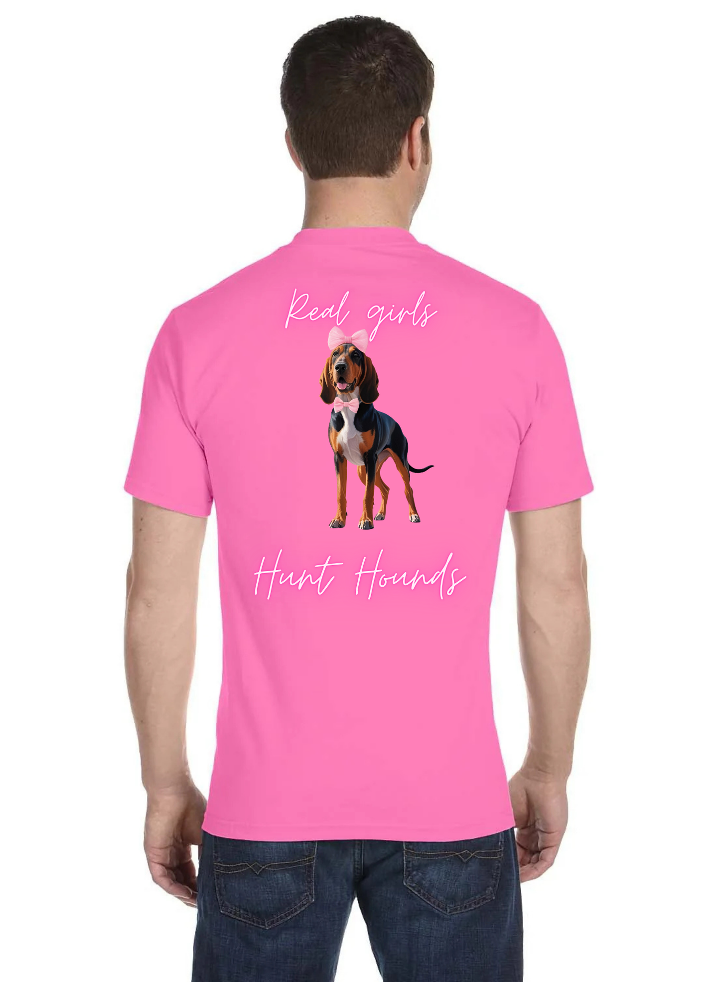 Real girls hunt hounds tee